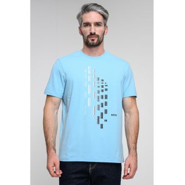 Tricou cu imprimeu geometric