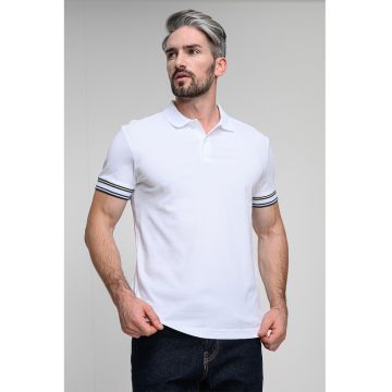 Tricou polo din material pique
