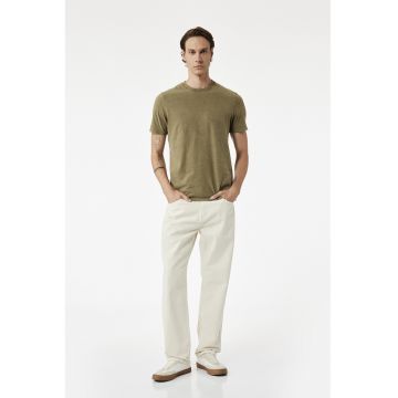 Tricou regular fit cu model uni