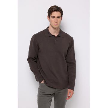 Bluza polo cu model uni Bluza polo cu model uni