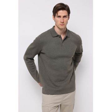 Bluza polo cu model uni Bluza polo cu model uni