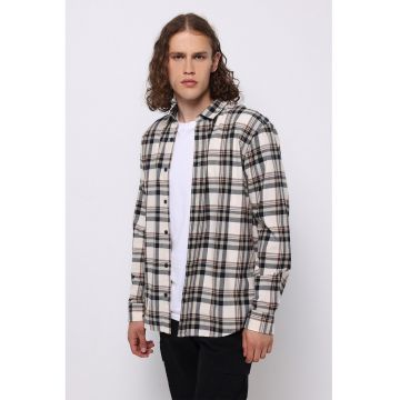 Camasa din bumbac cu model in carouri