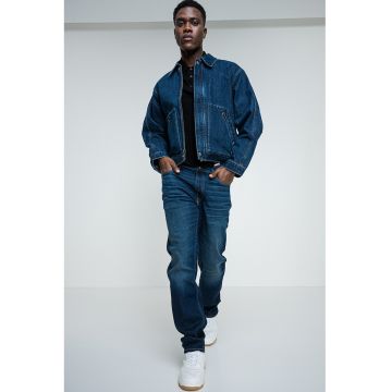 Jacheta din denim cu fermoar Jacheta din denim cu fermoar