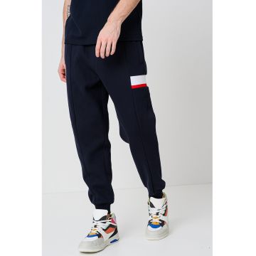 Pantaloni de trening din amestec de bumbac Pantaloni de trening din amestec de bumbac