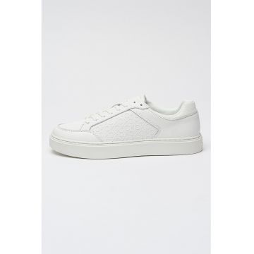 Pantofi sport de piele cu detalii monograma Clean Cup Pantofi sport de piele cu detalii monograma Clean Cup