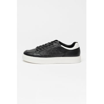 Pantofi sport de piele cu detalii monograma Clean Cup Pantofi sport de piele cu detalii monograma Clean Cup