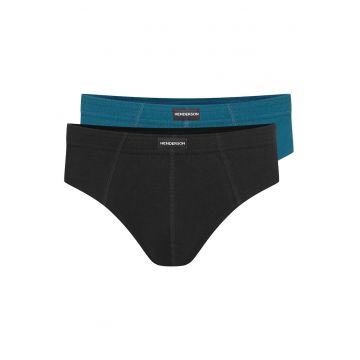 Set 2 perechi chiloti barbati -  Bumbac - Albastru/Negru Set 2 perechi chiloti barbati -  Bumbac - Albastru/Negru