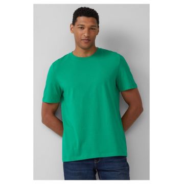 Tricou cu model uni si decolteu la baza gatului Tricou cu model uni si decolteu la baza gatului