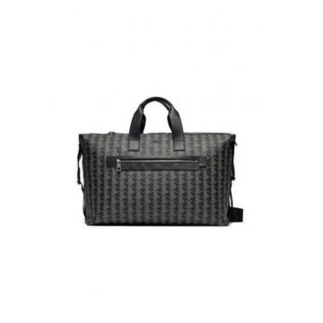 Geanta barbati  The Blend - neagra - piele ecologica - 50x33x8 cm Geanta barbati  The Blend - neagra - piele ecologica - 50x33x8 cm