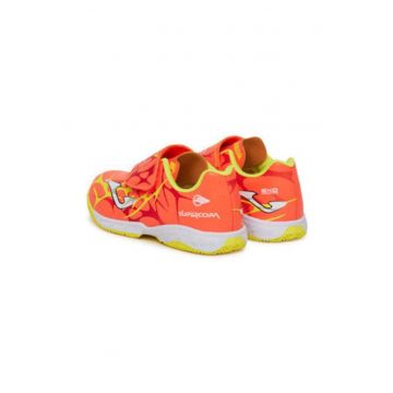 Ghete de fotbal unisex  SCJS2507INV - Piele ecologica - Rosu - Rosu