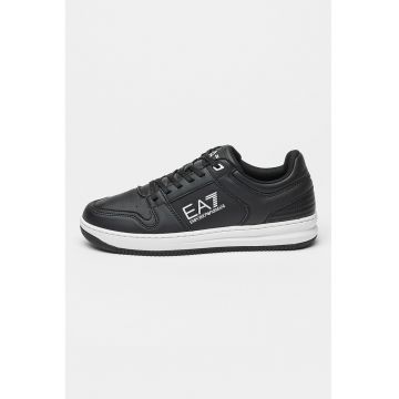 Pantofi sport de piele ecologica cu model colorblock Pantofi sport de piele ecologica cu model colorblock