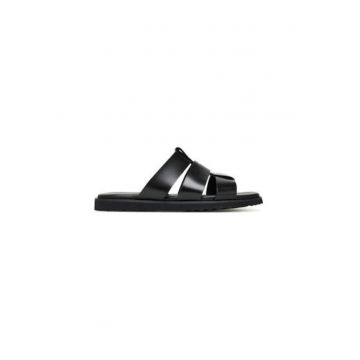 Slapi barbati  13914641 - Piele naturala - Negru Slapi barbati  13914641 - Piele naturala - Negru