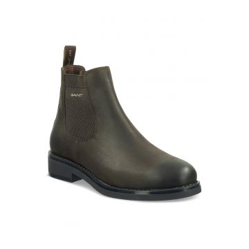 Botine cu glezna joasa barbati  29651752 - Piele naturala - Maro