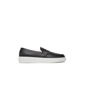 Espadrile barbati  12520435 - Piele naturala - Negru