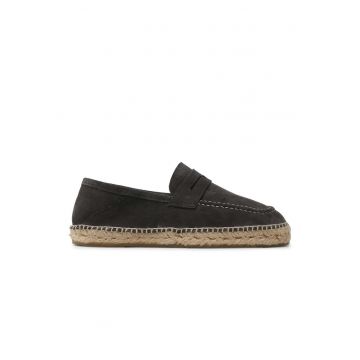 Espadrile -  Piele intoarsa - Gri Espadrile -  Piele intoarsa - Gri