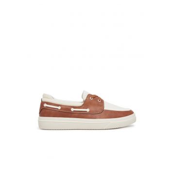 Pantofi barbati  13963617 - Piele ecologica - Maro