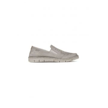 Pantofi barbati  47727 - Piele naturala - Gri