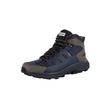 Pantofi trekking  PEAK RT MID WP - albastru/maro - material textil - Pantofi trekking  PEAK RT MID WP - albastru/maro - material textil -