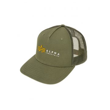 Sapca Trucker pentru barbati -  Bumbac - Verde masliniu inchis - OneSize Sapca Trucker pentru barbati -  Bumbac - Verde masliniu inchis - OneSize