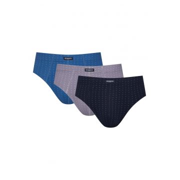 Set 3 perechi chiloti barbati CLASSIC -  Bumbac - Forma anatomica - Multicolor Set 3 perechi chiloti barbati CLASSIC -  Bumbac - Forma anatomica - Multicolor