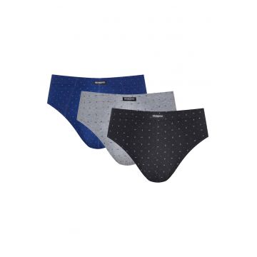Set 3 perechi slip barbati -  Bumbac - Multicolor Set 3 perechi slip barbati -  Bumbac - Multicolor