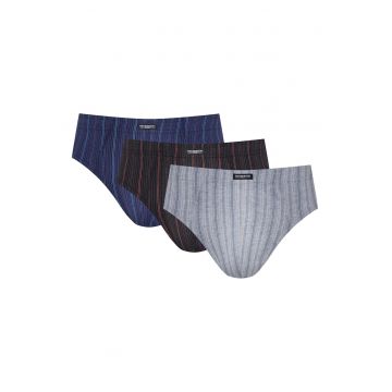 Set 3 perechi slip barbati CLASSIC -  Bumbac - Multicolor Set 3 perechi slip barbati CLASSIC -  Bumbac - Multicolor