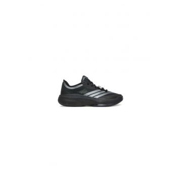 Pantofi din material textil cu dungi contrastante pentru baschet