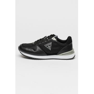 Pantofi sport de plasa si material sintetic cu logo Pantofi sport de plasa si material sintetic cu logo