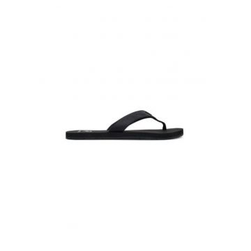 Papuci flip-flop barbati  11955 - Piele naturala - Negru Papuci flip-flop barbati  11955 - Piele naturala - Negru