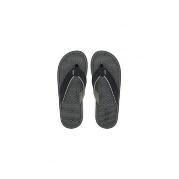 Papuci flip-flop barbati  205097 - Piele ecologica - Negru Papuci flip-flop barbati  205097 - Piele ecologica - Negru