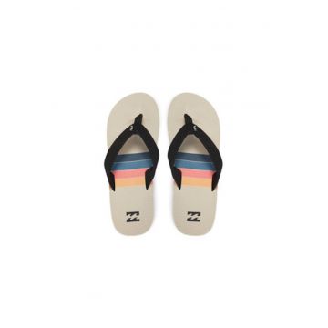 Papuci flip-flop barbati  EBYL100019 - Textil - Bej/Negru Papuci flip-flop barbati  EBYL100019 - Textil - Bej/Negru