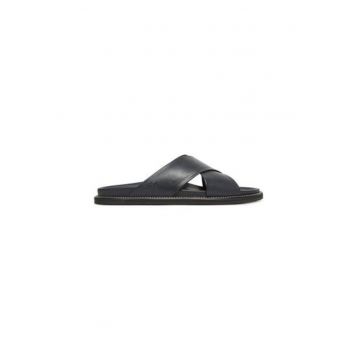 Slapi barbati  25418010 - Piele naturala - Bleumarin Slapi barbati  25418010 - Piele naturala - Bleumarin