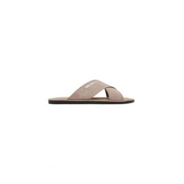 Slapi barbati  KL70214 - Piele naturala - Bej Slapi barbati  KL70214 - Piele naturala - Bej