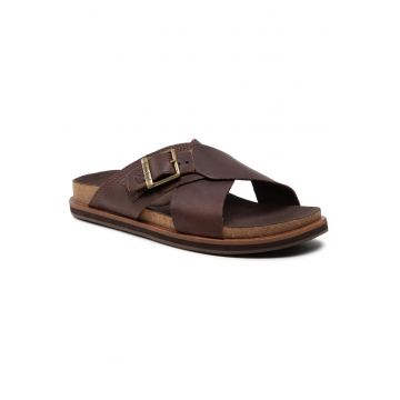 Slapi barbati  TB0A41A1V131 - Piele naturala - Maro Slapi barbati  TB0A41A1V131 - Piele naturala - Maro