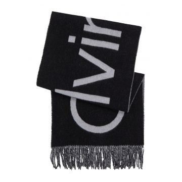 Fular barbati -  negru - lana - universal Fular barbati -  negru - lana - universal