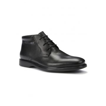 Ghete barbati -  impermeabile - piele naturala - negru - Ghete barbati -  impermeabile - piele naturala - negru -
