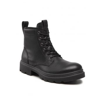 Ghete barbati -  piele naturala - negru - Ghete barbati -  piele naturala - negru -