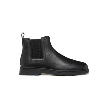 Ghete barbati -  piele naturala - negru - Ghete barbati -  piele naturala - negru -