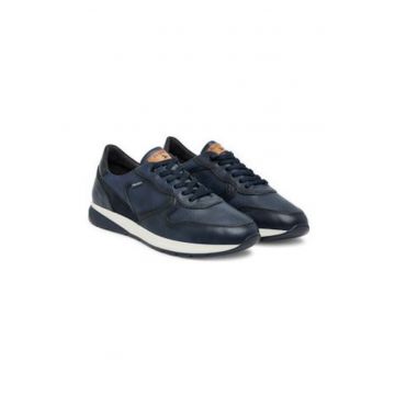 Pantofi sport pentru barbati -  piele naturala - bleumarin