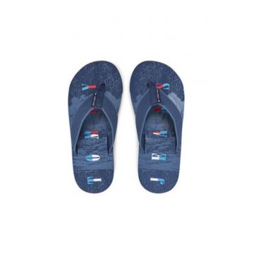 Slapi barbatesti -  albastru - material textil Slapi barbatesti -  albastru - material textil