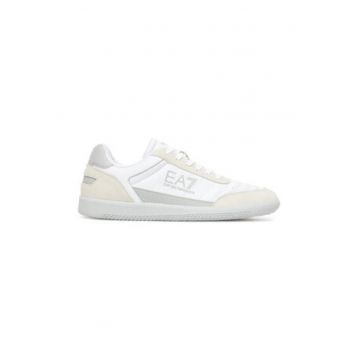 Tenisi barbati - Emporio Armani  piele naturala - alb/bej Tenisi barbati - Emporio Armani  piele naturala - alb/bej