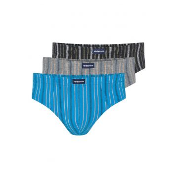 Chiloti barbati set 3 perechi  albastru - gri - bumbac - croiala regular fit Chiloti barbati set 3 perechi  albastru - gri - bumbac - croiala regular fit