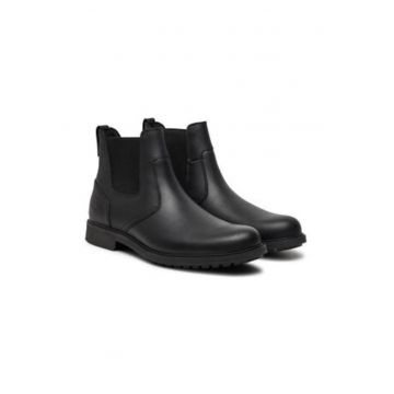 Ghete barbatesti Chelsea  piele naturala - negru - Ghete barbatesti Chelsea  piele naturala - negru -