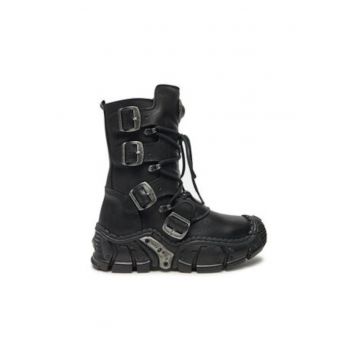 Ghete unisex -  piele naturala - negru - Ghete unisex -  piele naturala - negru -