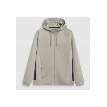 Hanorac de Antrenament Barbati  cu Gluga Reglabila si Fermoar - Tehnologie 4FDry - Olive Moss Yellow - Marimi S-3XL - Poliester Elastic - Croiala Regulara - Multi Active - SS25 Hanorac de Antrenament Barbati  cu Gluga Reglabila si Fermoar - Tehnologie 4FDry - Olive Moss Yellow - Marimi S-3XL - Poliester Elastic - Croiala Regulara - Multi Active - SS25