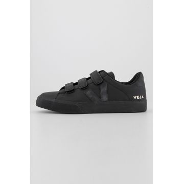 Pantofi sport de piele cu velcro si insertii de piele nabuc Pantofi sport de piele cu velcro si insertii de piele nabuc