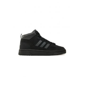 Pantofi sport mid-cut din piele ecologica cu logo Pantofi sport mid-cut din piele ecologica cu logo