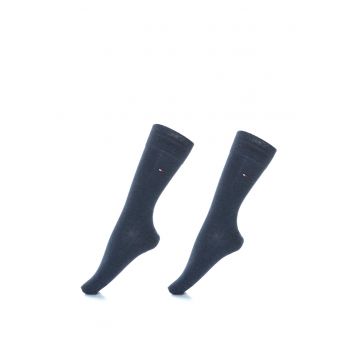 Set de sosete lungi cu logo brodat - 2 perechi Set de sosete lungi cu logo brodat - 2 perechi
