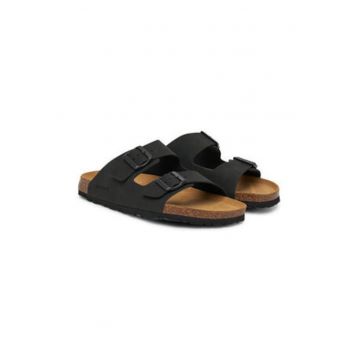Slapi barbatesti - Grunland - negri - imitatie de piele - negru - Slapi barbatesti - Grunland - negri - imitatie de piele - negru -