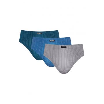 slipi barbati  Classic set de 3 gri - albastru - verde slipi barbati  Classic set de 3 gri - albastru - verde